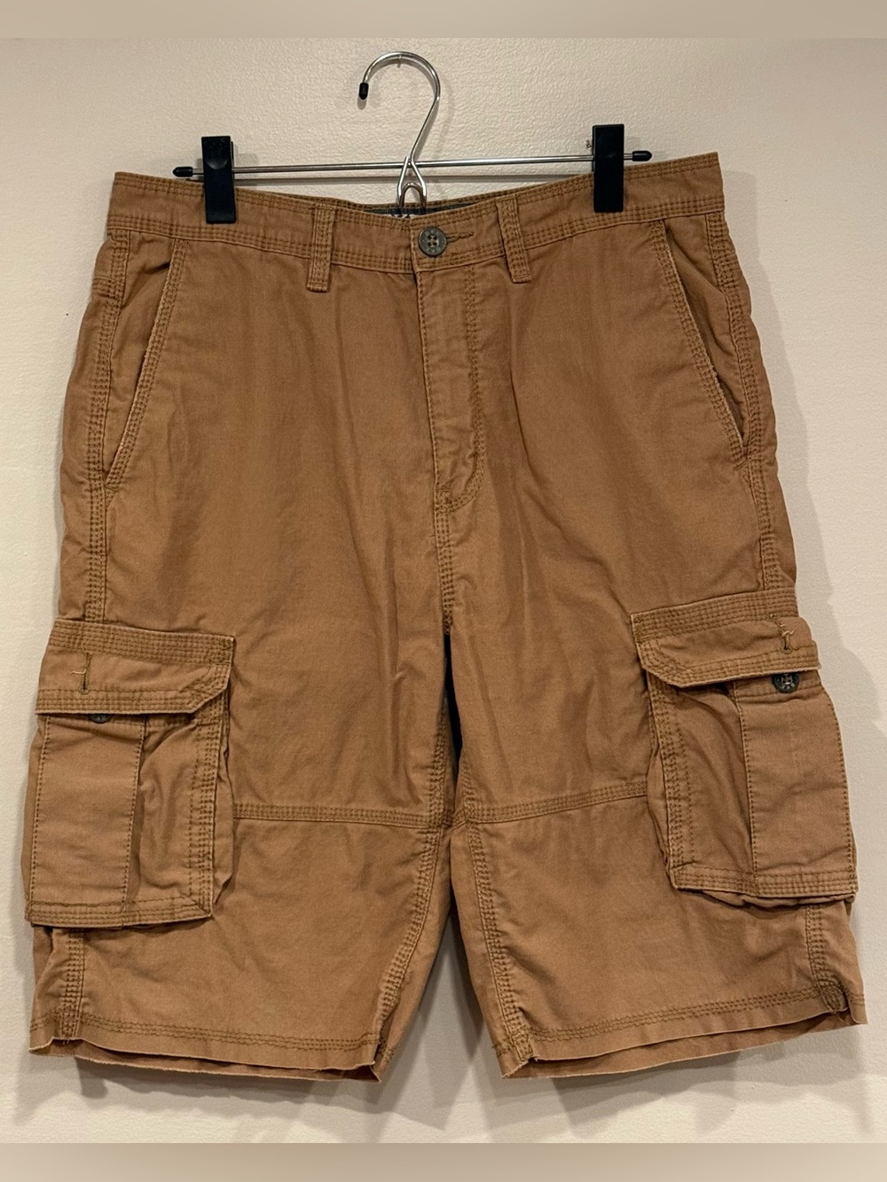 BKE Brand Men's Classic Cotton Canvas Cargo Shorts Size 32